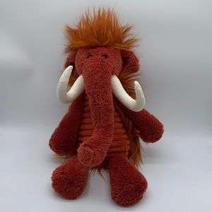 Jellycat Winston Woolly Mammoth Soft Orange Plush Stuffed Animal Beanie …